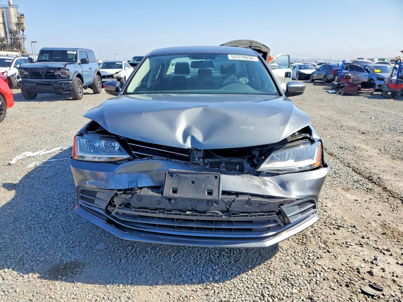 2017 Volkswagen Jetta S Серый vin: 3VW167AJ4HM317983