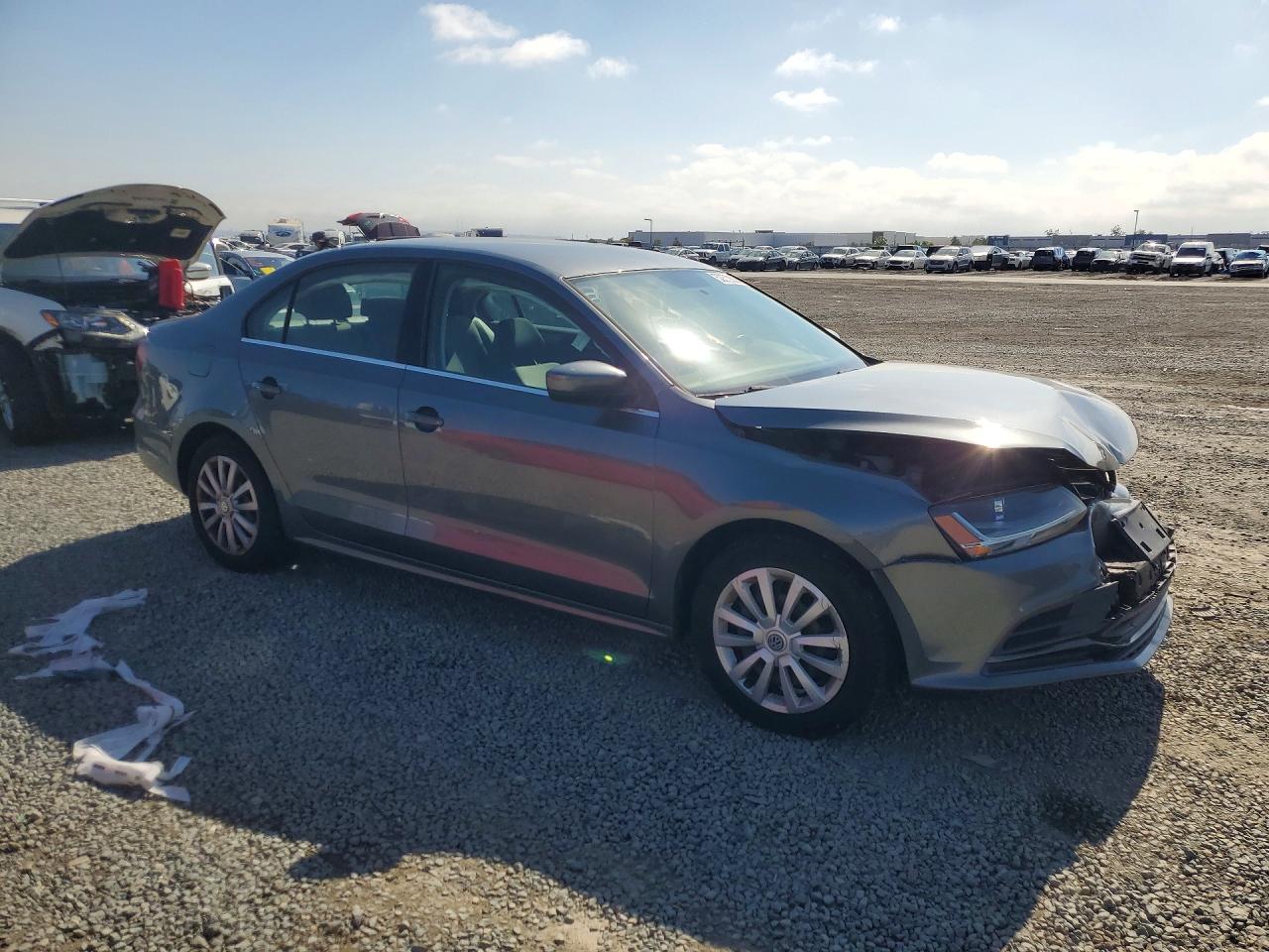 2017 Volkswagen Jetta S Серый vin: 3VW167AJ4HM317983