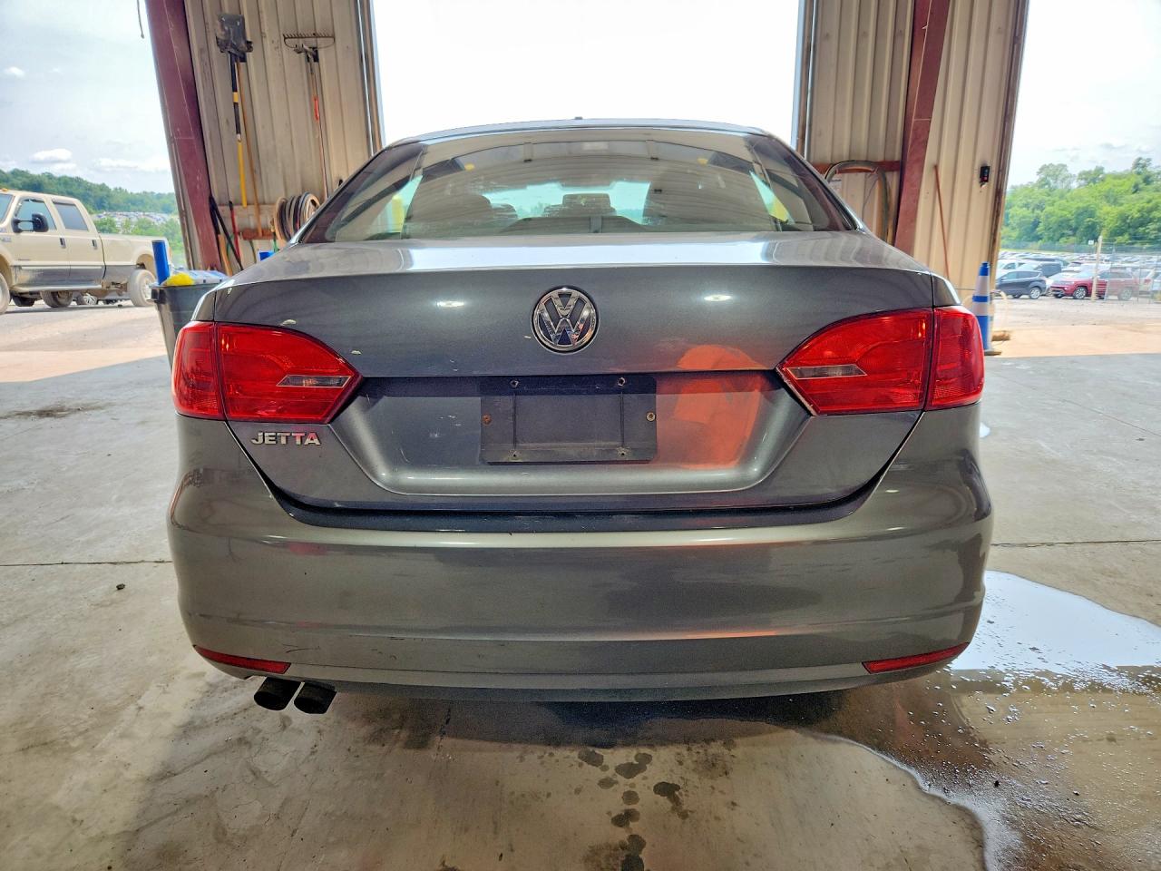 2012 Volkswagen Jetta Base/s Gray vin: 3VW1K7AJ0CM466945