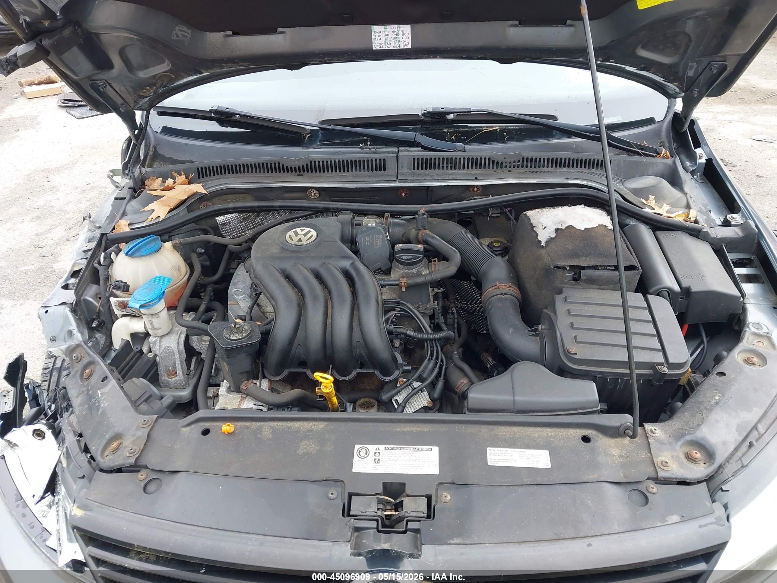 2013 Volkswagen Jetta 2.0l S Серый vin: 3VW1K7AJ0DM253821