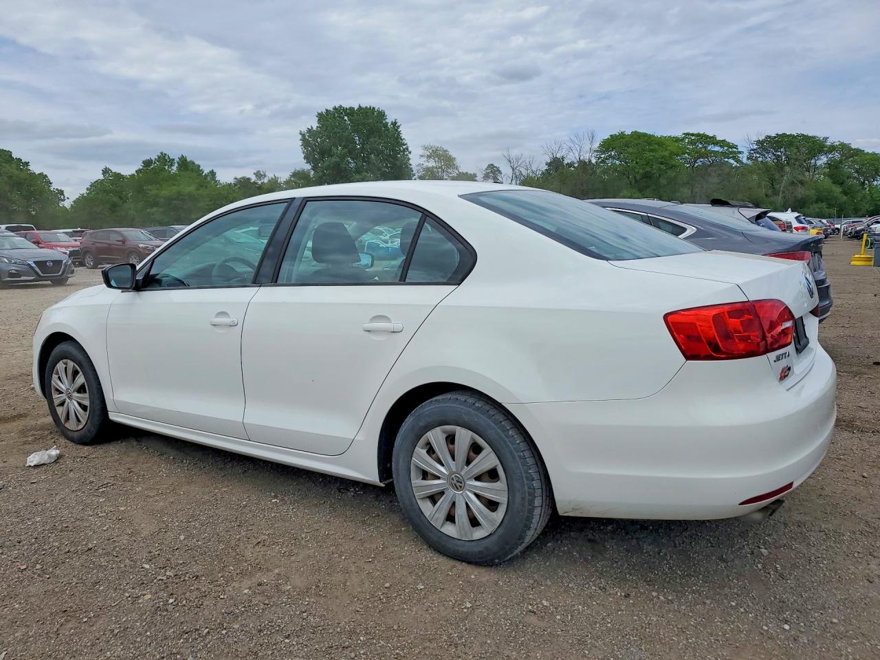 2013 Volkswagen Jetta Base White vin: 3VW1K7AJ0DM260767