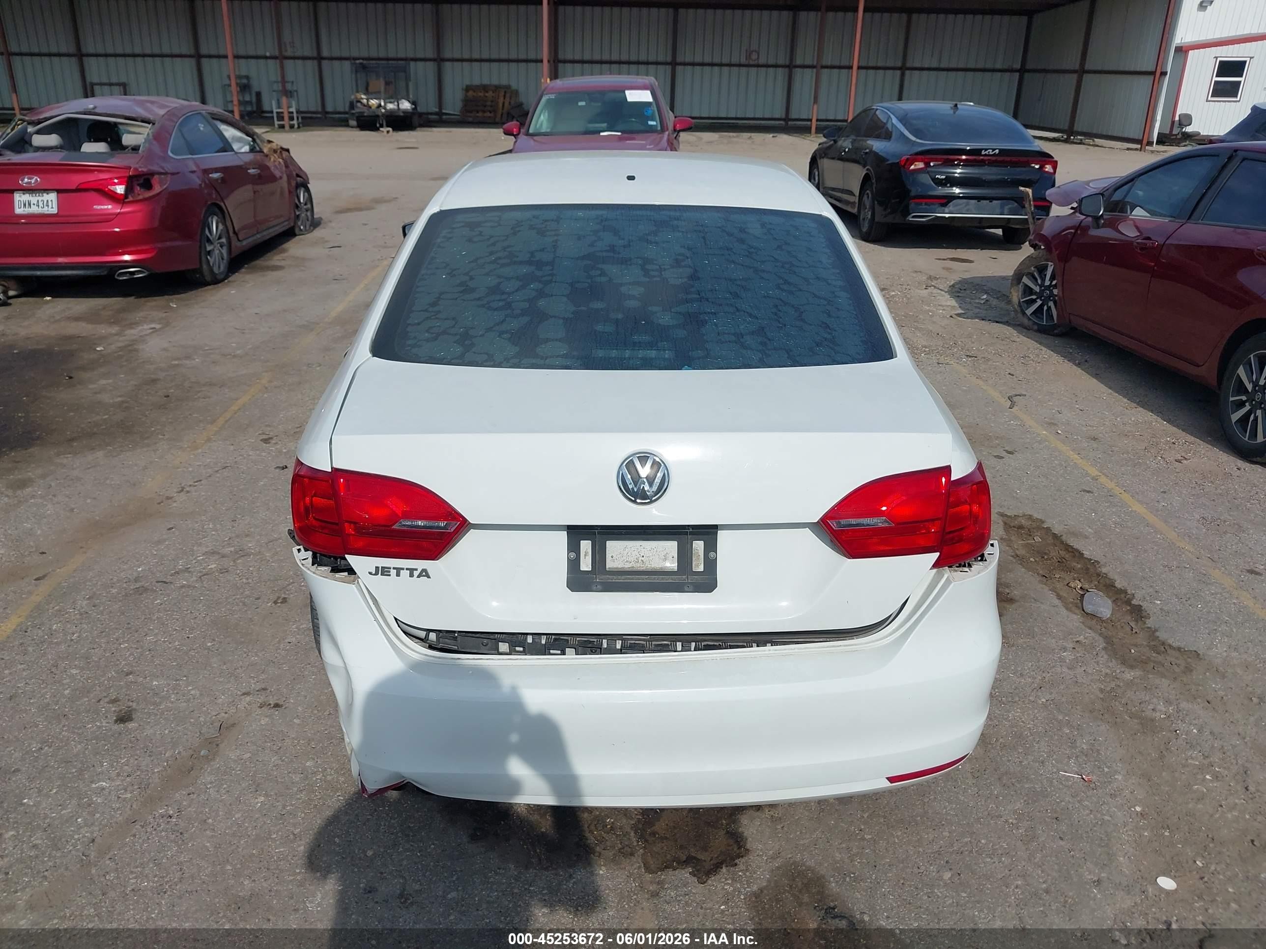 2014 Volkswagen Jetta 2.0l S White vin: 3VW1K7AJ0EM328440