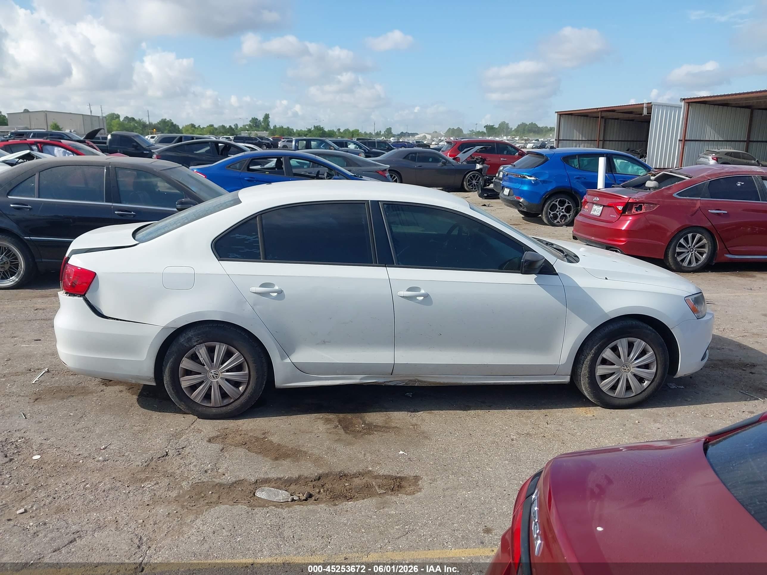 2014 Volkswagen Jetta 2.0l S White vin: 3VW1K7AJ0EM328440