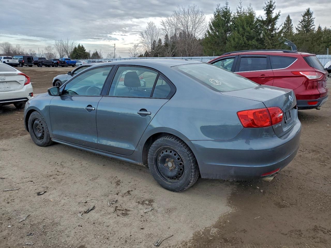 2013 Volkswagen Jetta Base Gray vin: 3VW1K7AJ1DM373594