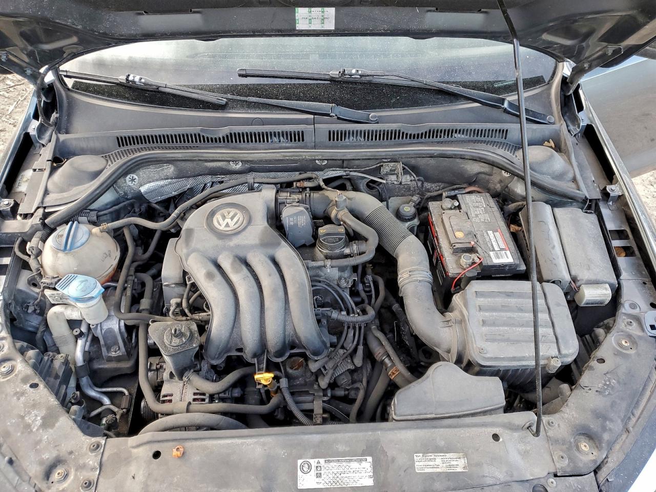2013 Volkswagen Jetta Base Gray vin: 3VW1K7AJ1DM373594