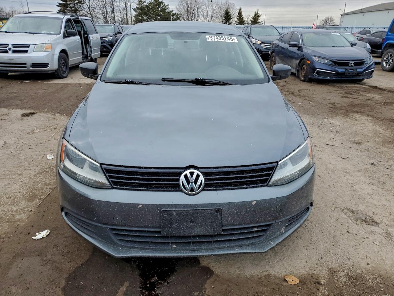 2013 Volkswagen Jetta Base Gray vin: 3VW1K7AJ1DM373594