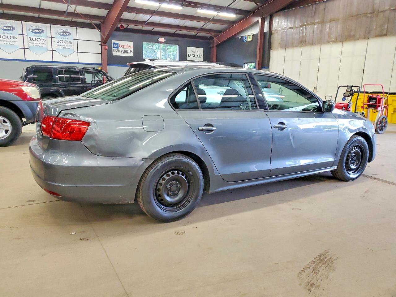 2014 Volkswagen Jetta Base Gray vin: 3VW1K7AJ1EM370650