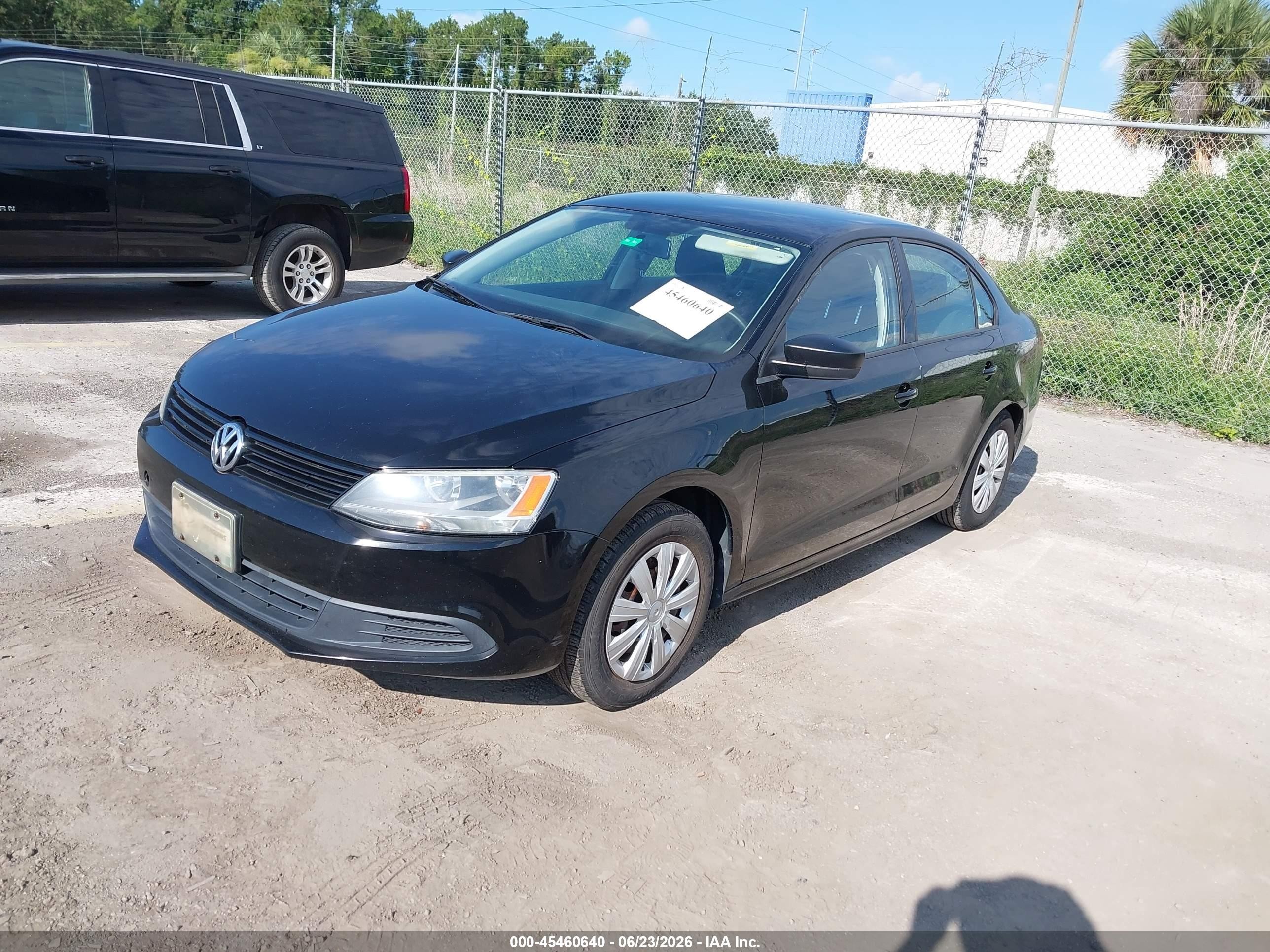 2014 Volkswagen Jetta 2.0l S Black vin: 3VW1K7AJ1EM372544