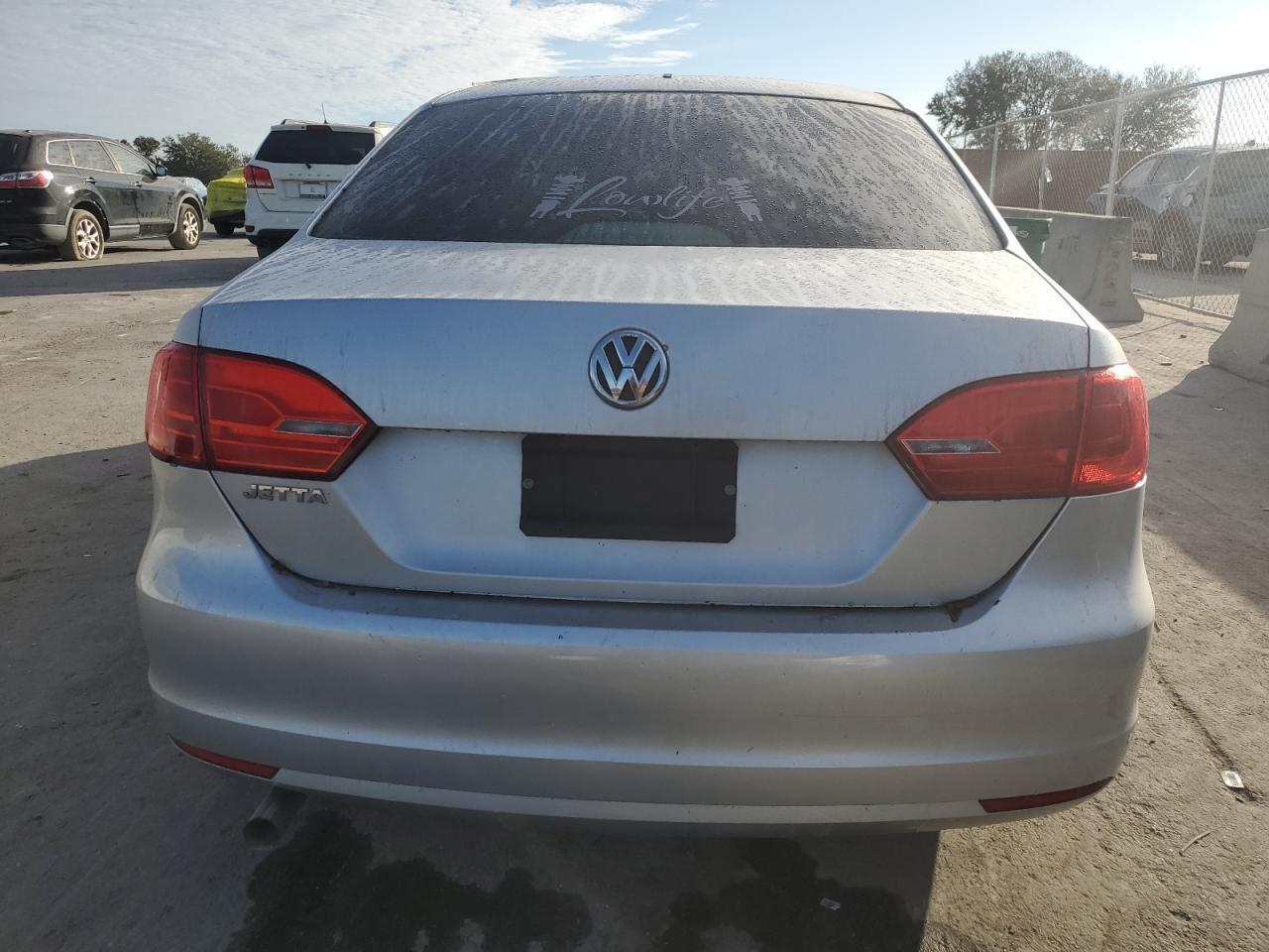2012 Volkswagen Jetta Base Silver vin: 3VW1K7AJ2CM358147