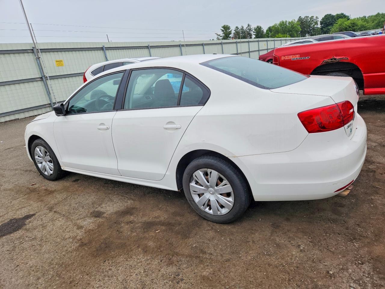2013 Volkswagen Jetta Base White vin: 3VW1K7AJ2DM211439