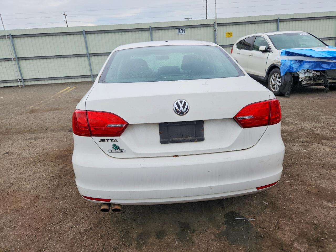 2013 Volkswagen Jetta Base White vin: 3VW1K7AJ2DM211439