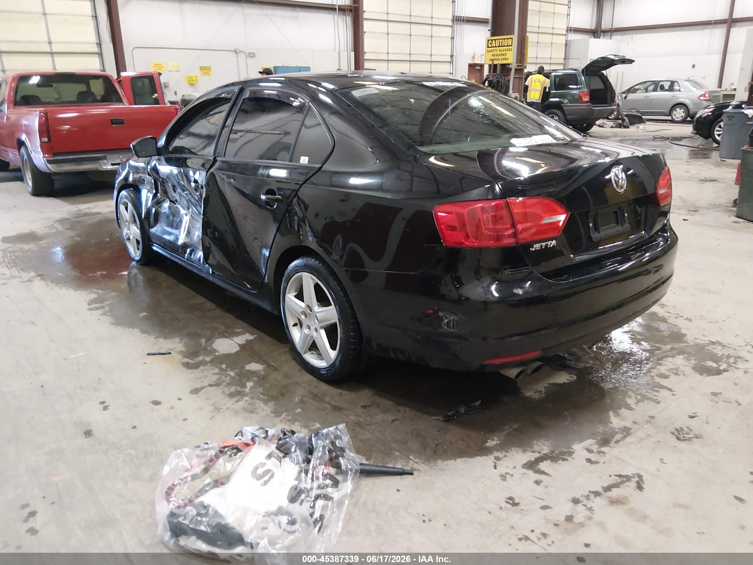 2014 Volkswagen Jetta 2.0l S Black vin: 3VW1K7AJ2EM437644
