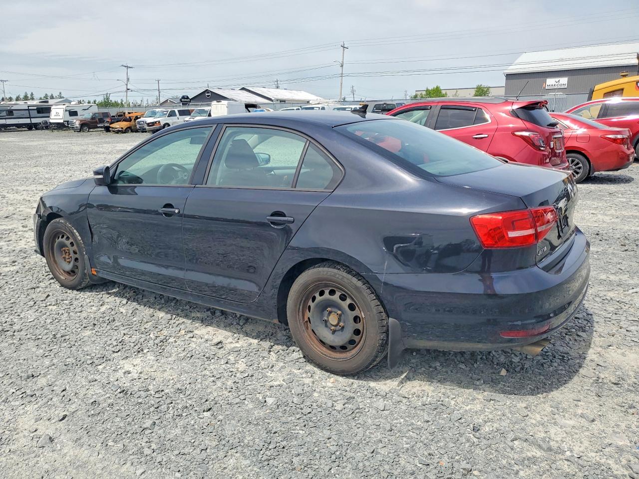 2015 Volkswagen Jetta Base Черный vin: 3VW1K7AJ2FM330739
