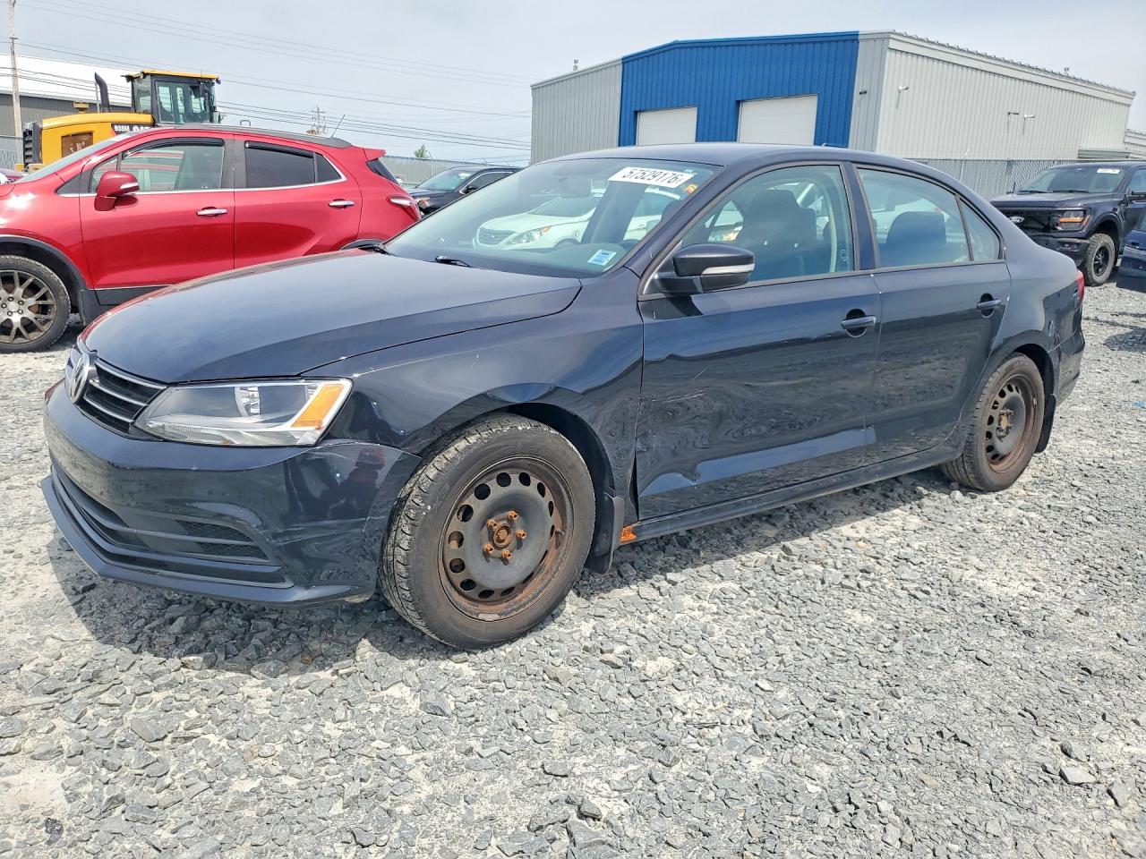 2015 Volkswagen Jetta Base Черный vin: 3VW1K7AJ2FM330739
