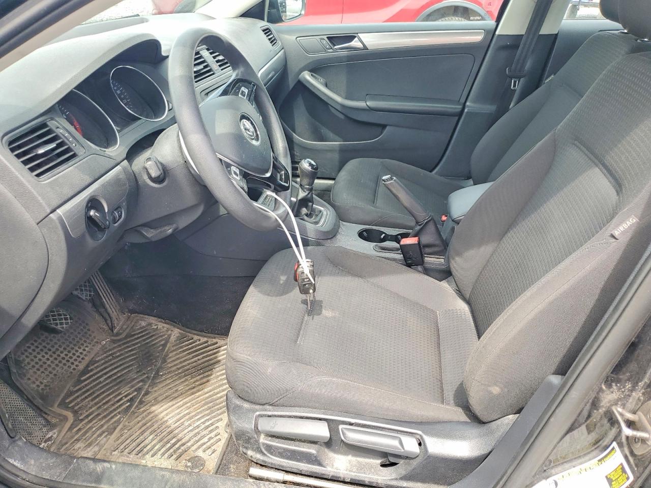 2015 Volkswagen Jetta Base Черный vin: 3VW1K7AJ2FM330739