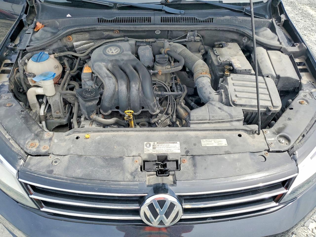 2015 Volkswagen Jetta Base Черный vin: 3VW1K7AJ2FM330739