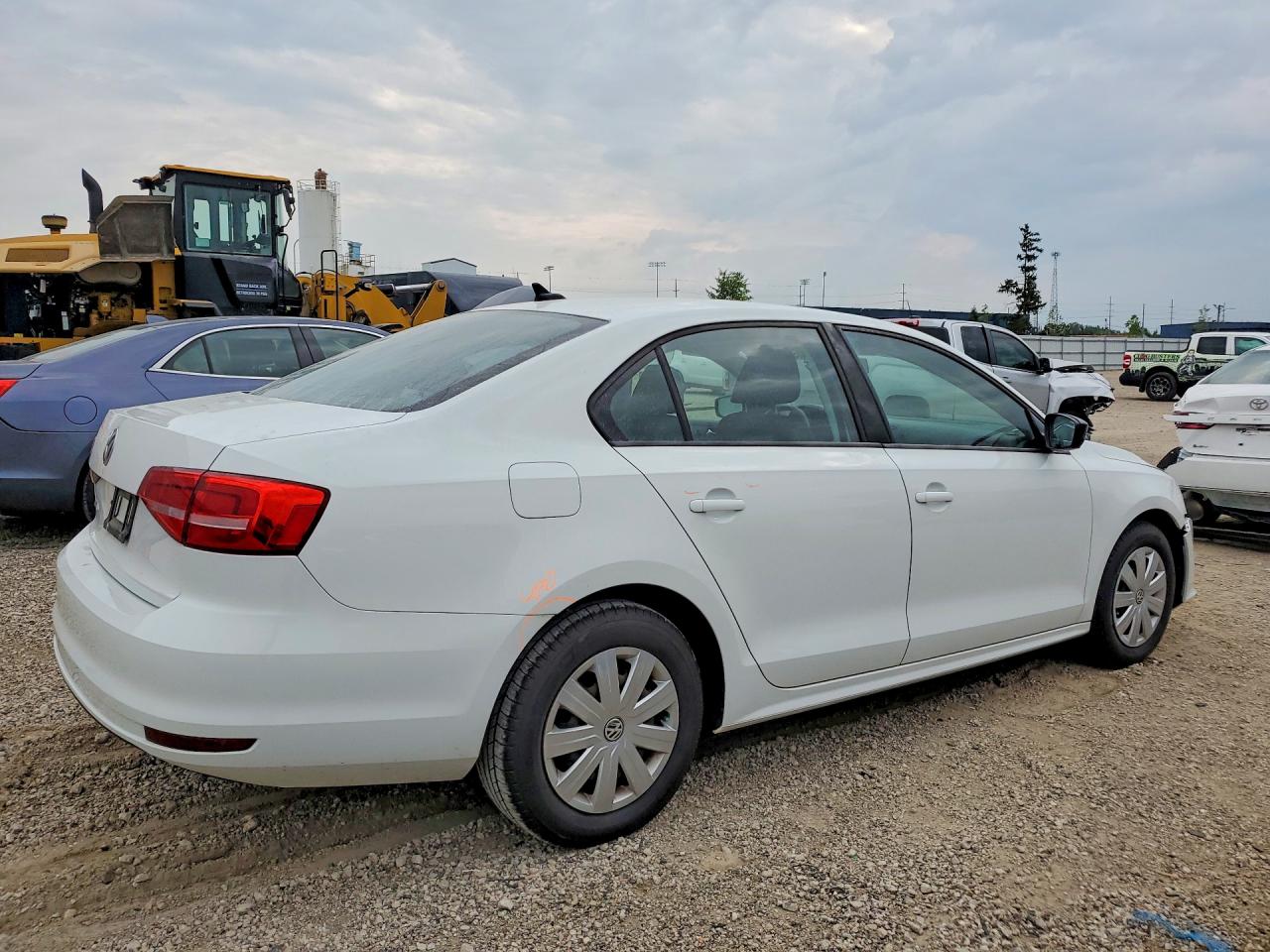 2015 Volkswagen Jetta Base White vin: 3VW1K7AJ2FM331664