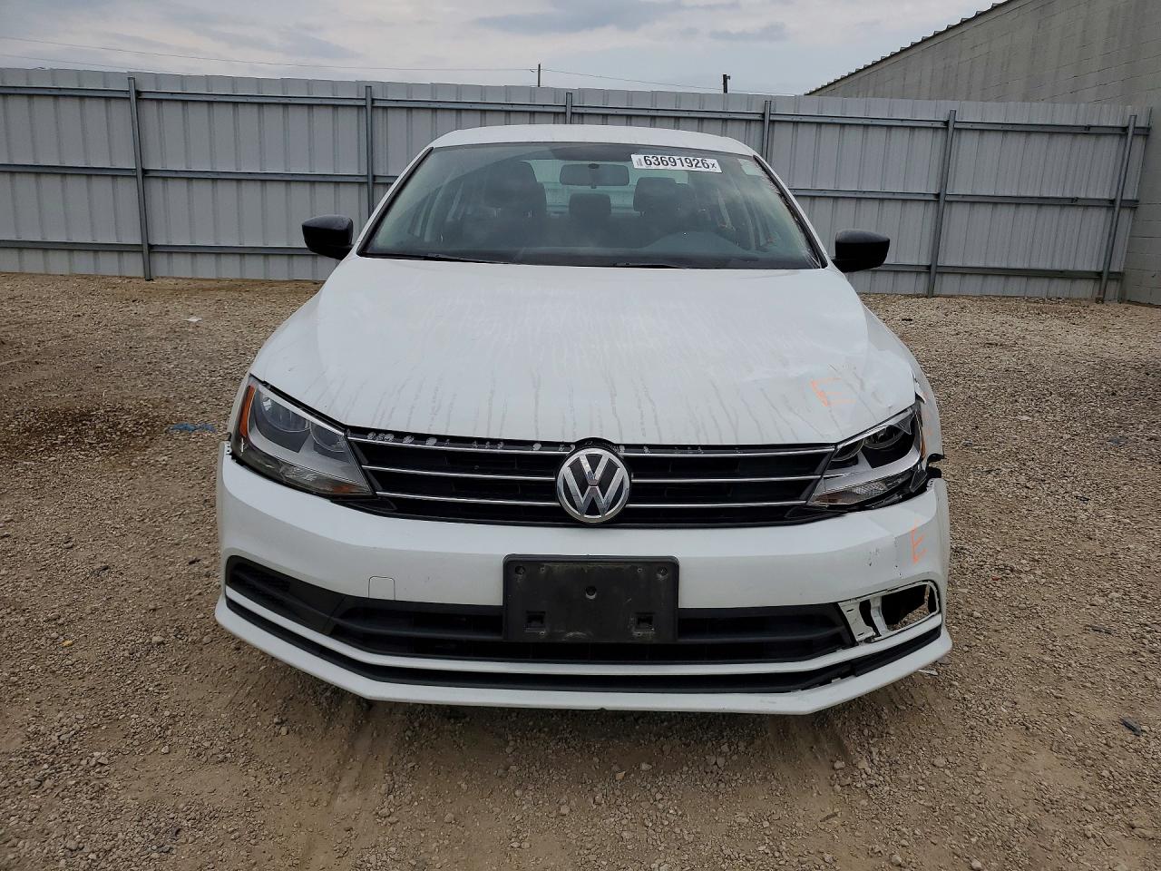 2015 Volkswagen Jetta Base White vin: 3VW1K7AJ2FM331664