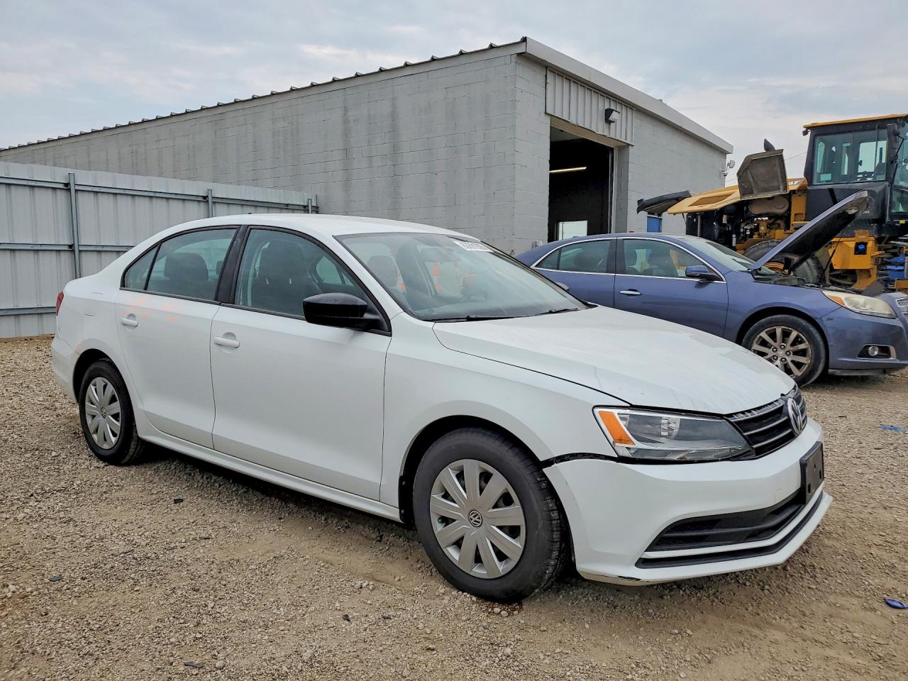 2015 Volkswagen Jetta Base White vin: 3VW1K7AJ2FM331664