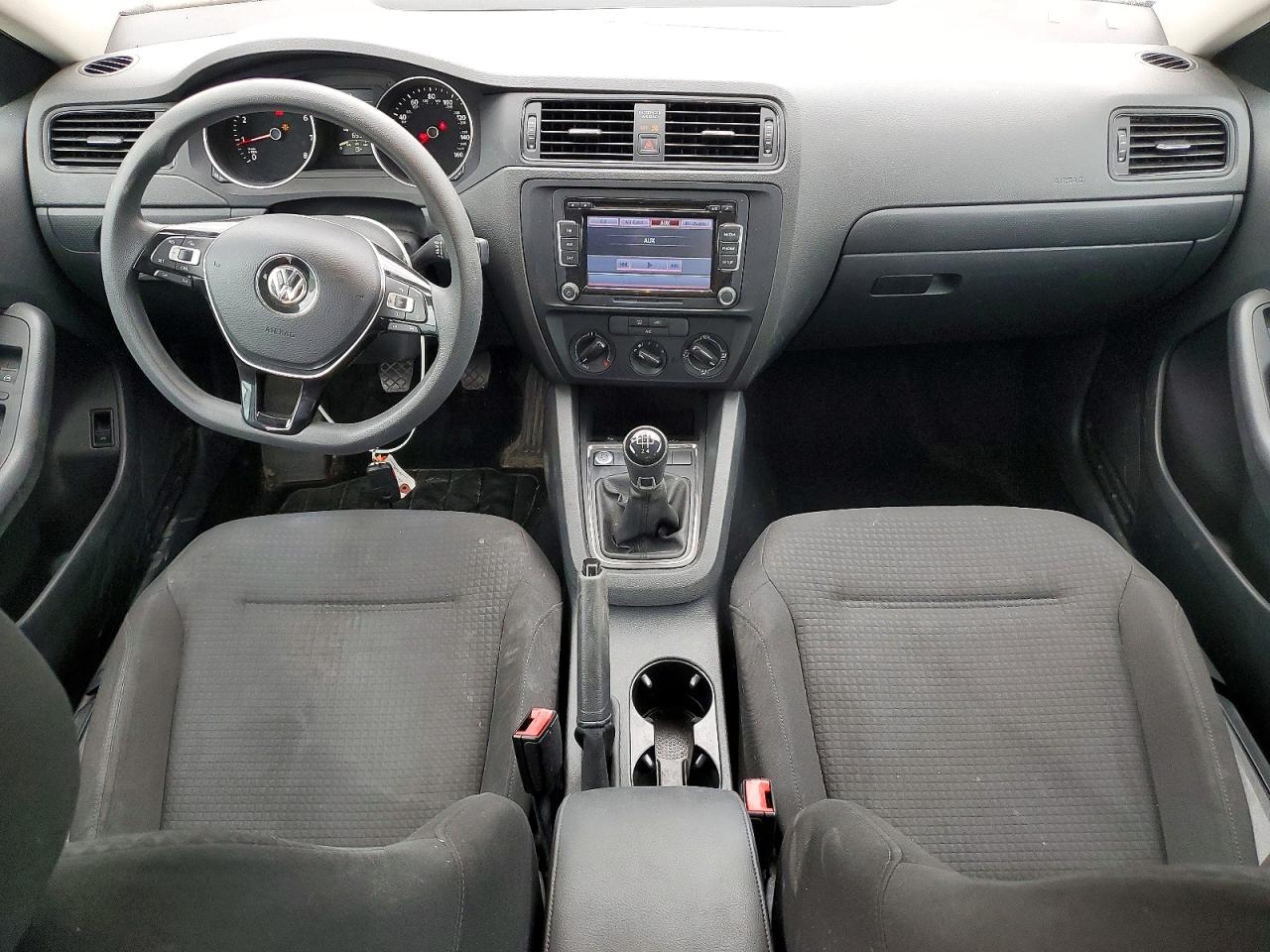 2015 Volkswagen Jetta Base White vin: 3VW1K7AJ2FM331664