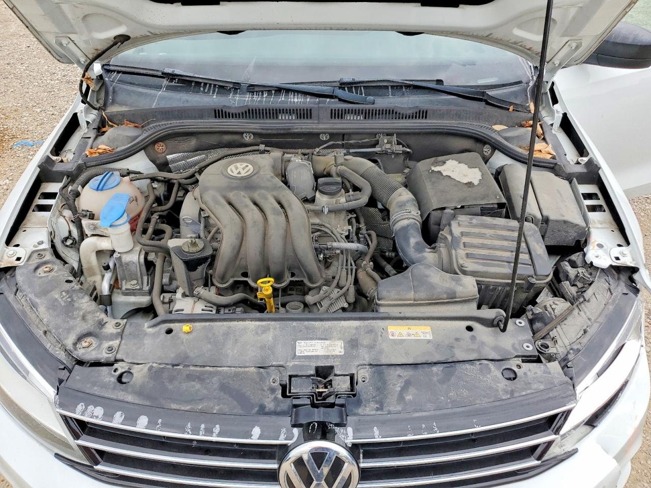 2015 Volkswagen Jetta Base White vin: 3VW1K7AJ2FM331664