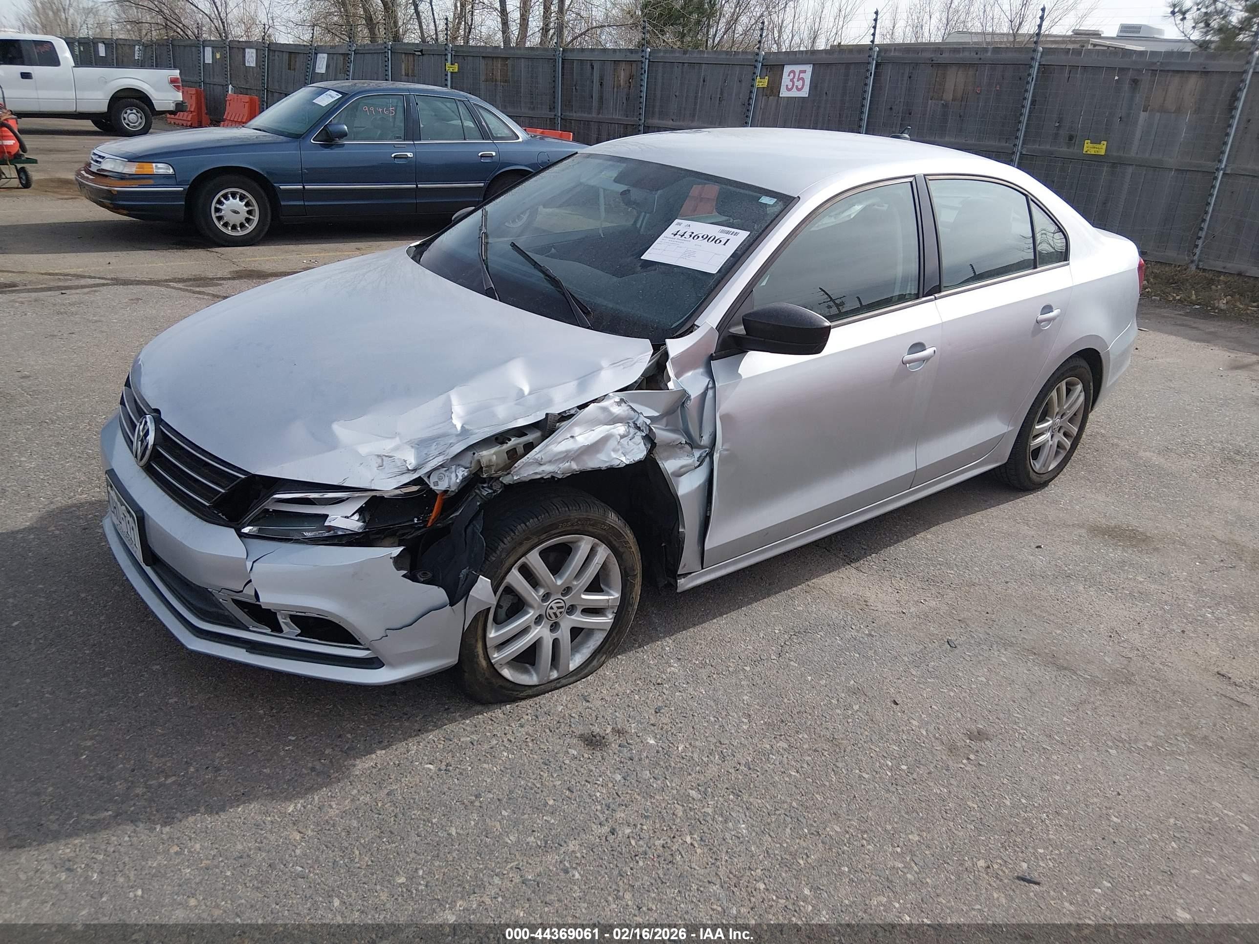 2015 Volkswagen Jetta 2.0l S Silver vin: 3VW1K7AJ2FM352403