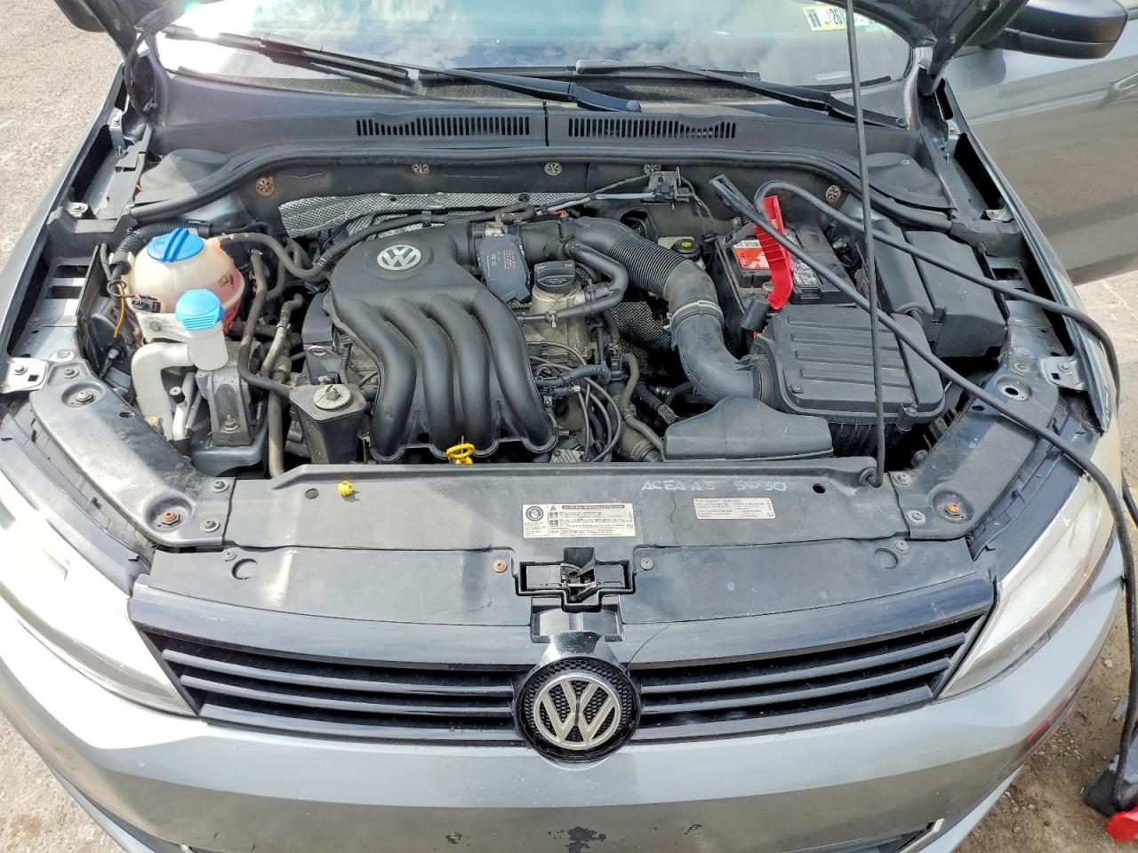 2014 Volkswagen Jetta Base Gray vin: 3VW1K7AJ3EM322003