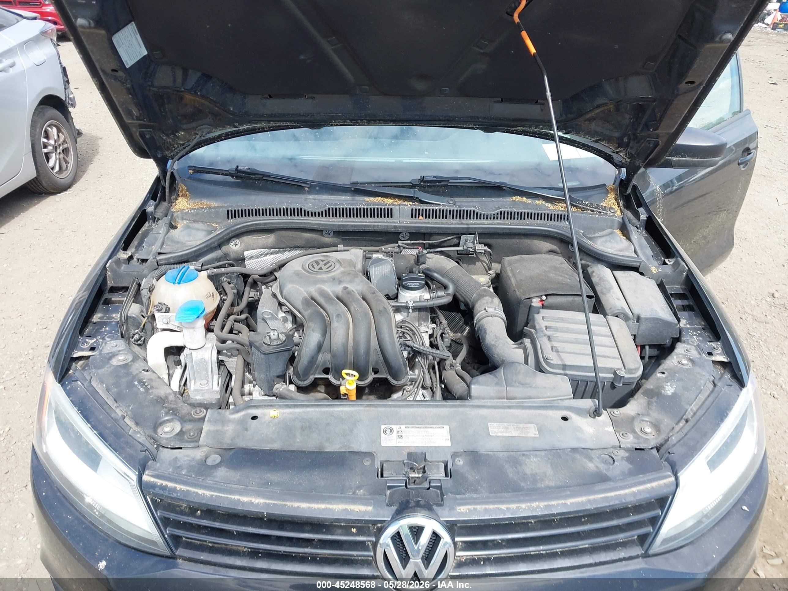 2014 Volkswagen Jetta 2.0l S Black vin: 3VW1K7AJ3EM426832