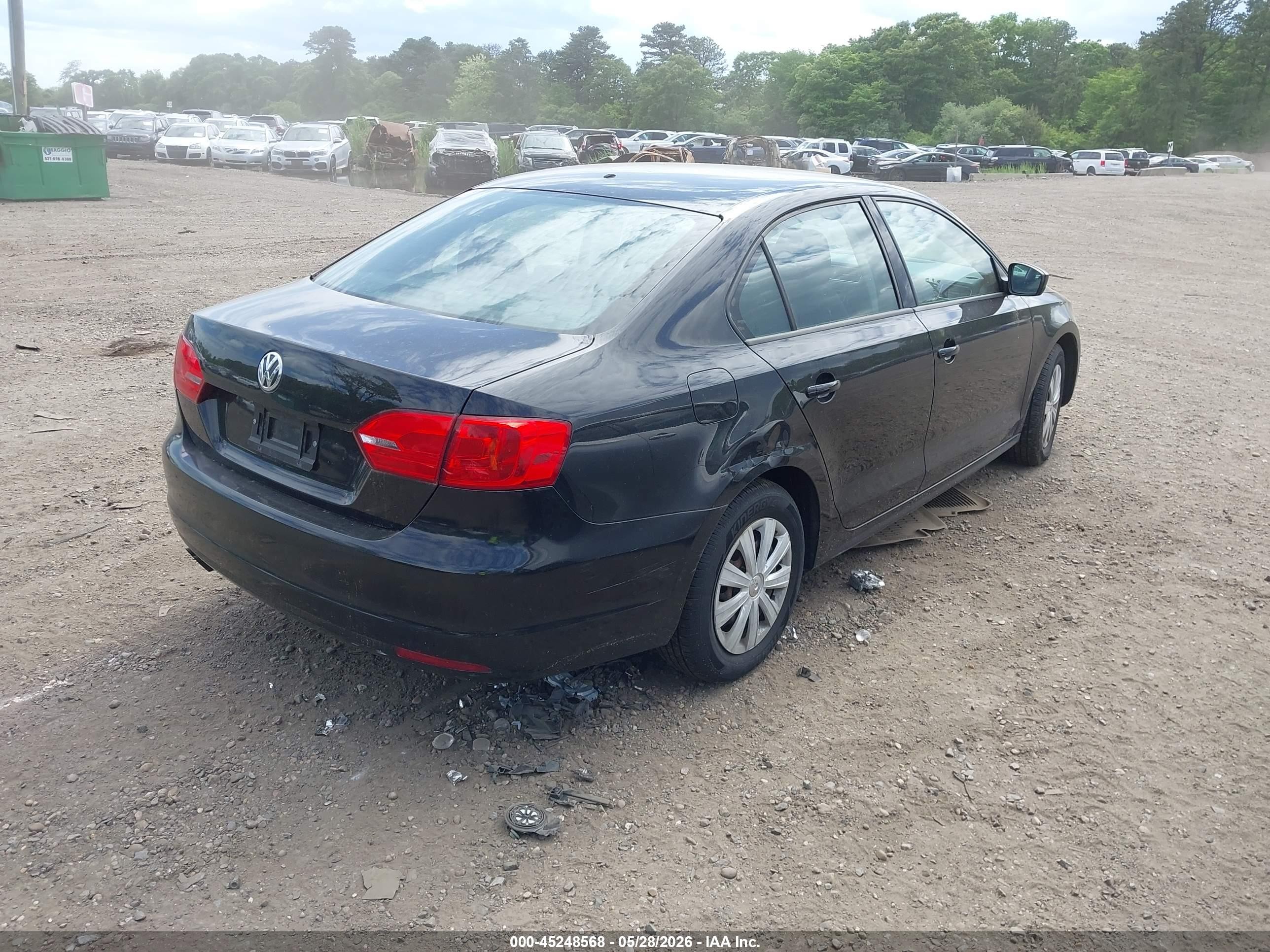 2014 Volkswagen Jetta 2.0l S Black vin: 3VW1K7AJ3EM426832