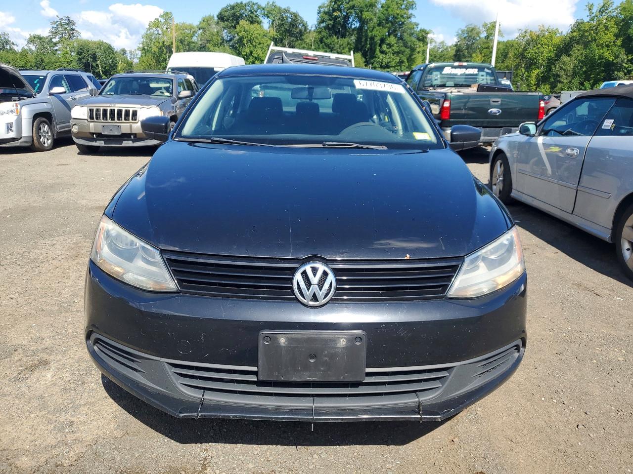 2013 Volkswagen Jetta Base Black vin: 3VW1K7AJ4DM265423