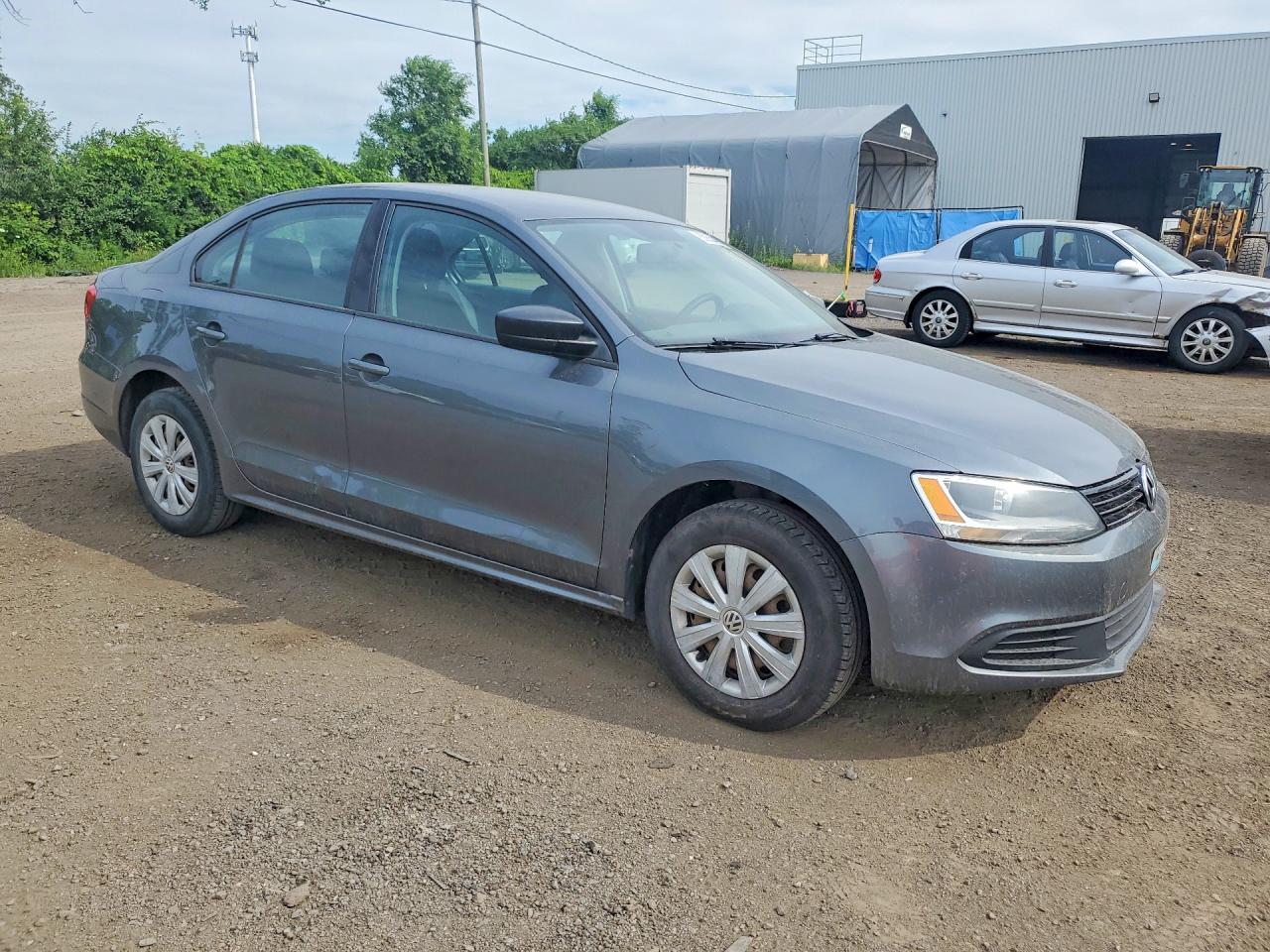 2013 Volkswagen Jetta Base Gray vin: 3VW1K7AJ4DM300767