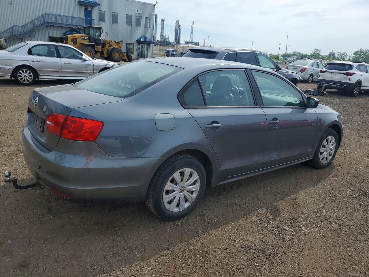 2013 Volkswagen Jetta Base Gray vin: 3VW1K7AJ4DM300767