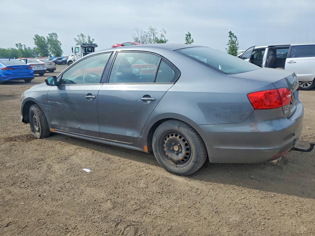 2013 Volkswagen Jetta Base Gray vin: 3VW1K7AJ4DM300767