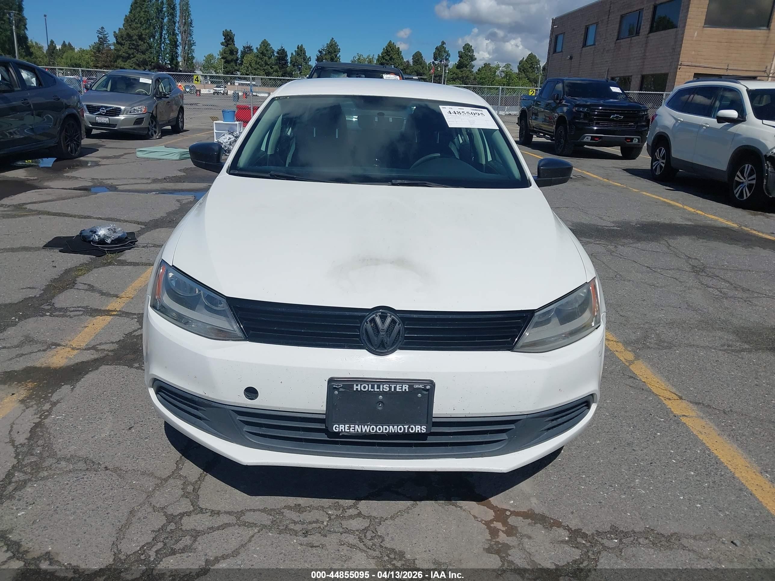 2014 Volkswagen Jetta 2.0l S White vin: 3VW1K7AJ4EM380010