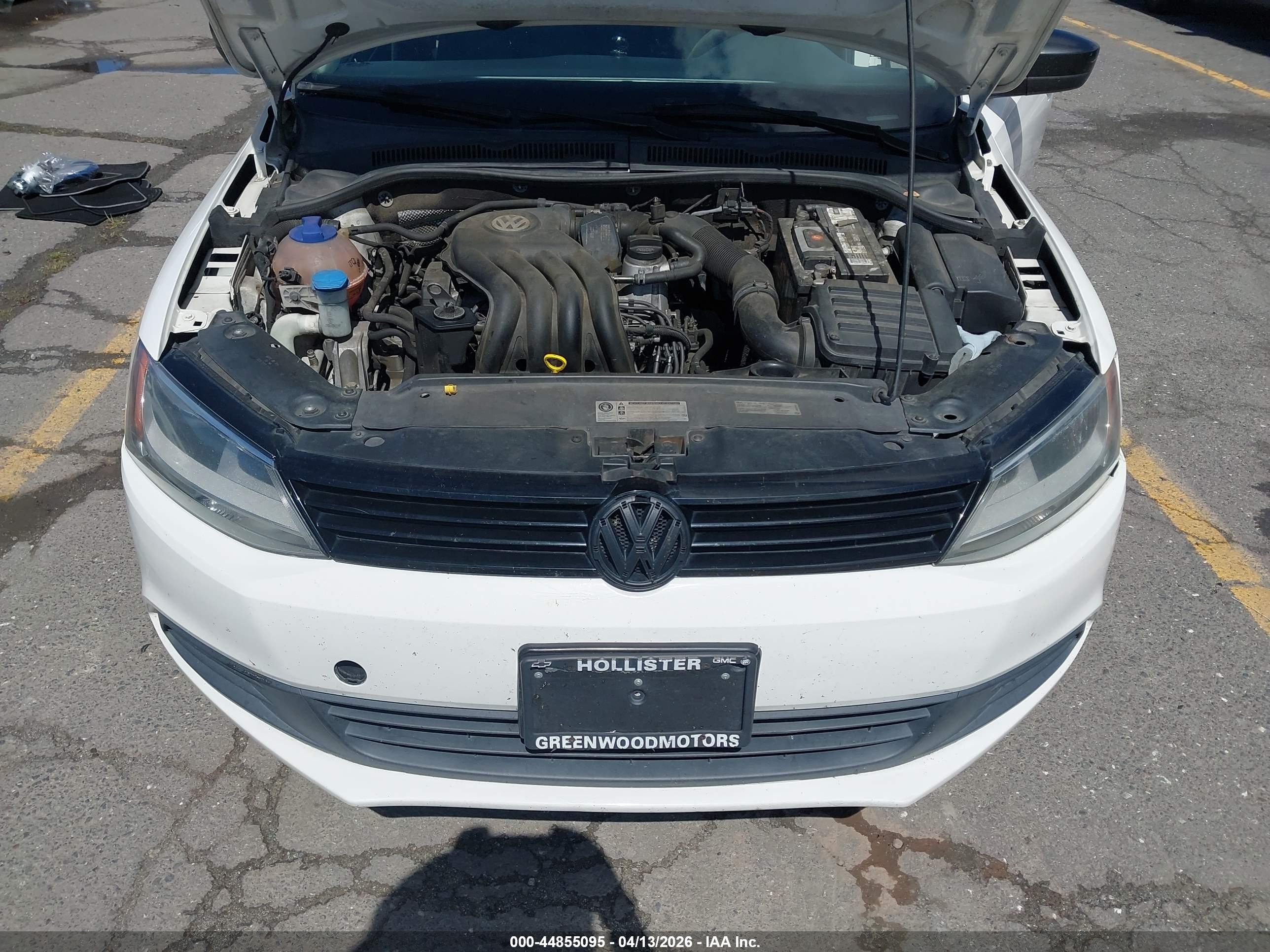 2014 Volkswagen Jetta 2.0l S White vin: 3VW1K7AJ4EM380010