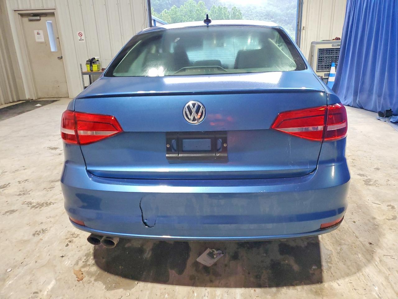 2015 Volkswagen Jetta Base Blue vin: 3VW1K7AJ4FM219867