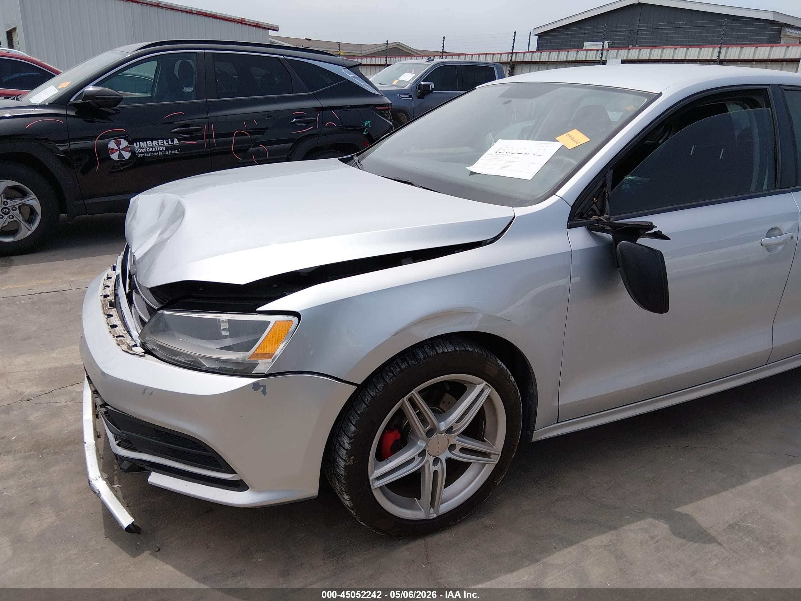 2015 Volkswagen Jetta 2.0l S Silver vin: 3VW1K7AJ4FM311402