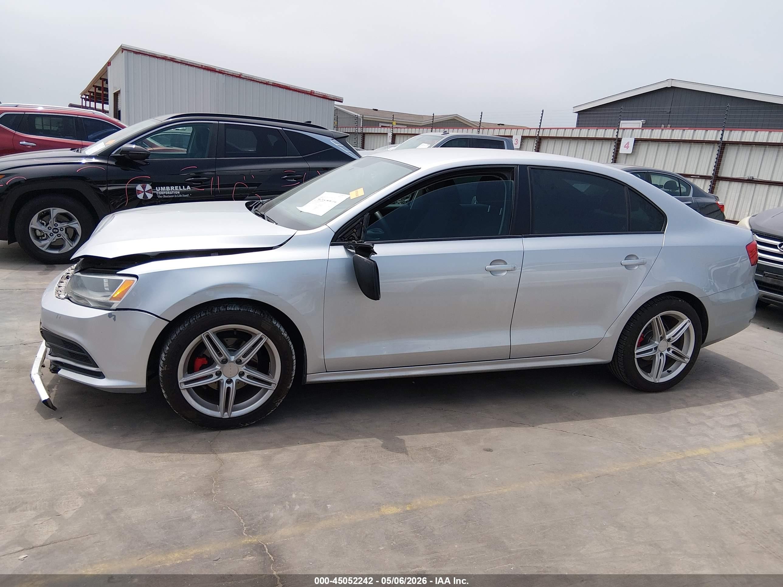 2015 Volkswagen Jetta 2.0l S Silver vin: 3VW1K7AJ4FM311402