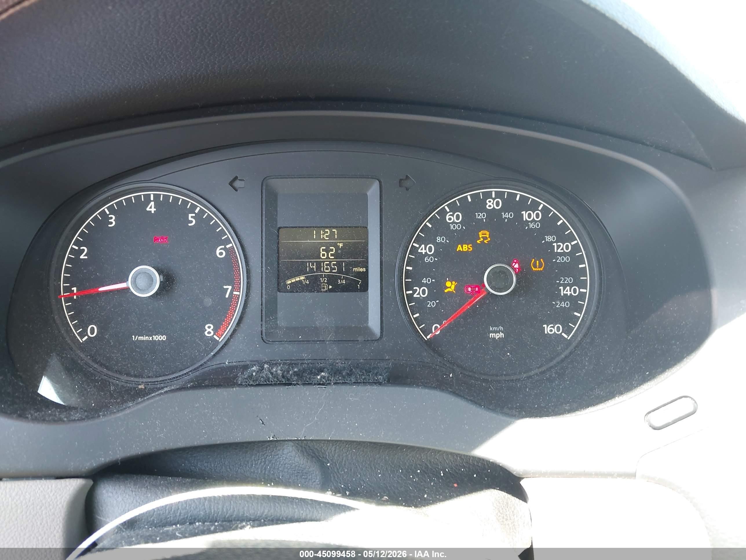 2012 Volkswagen Jetta 2.0l S Brown vin: 3VW1K7AJ5CM466844