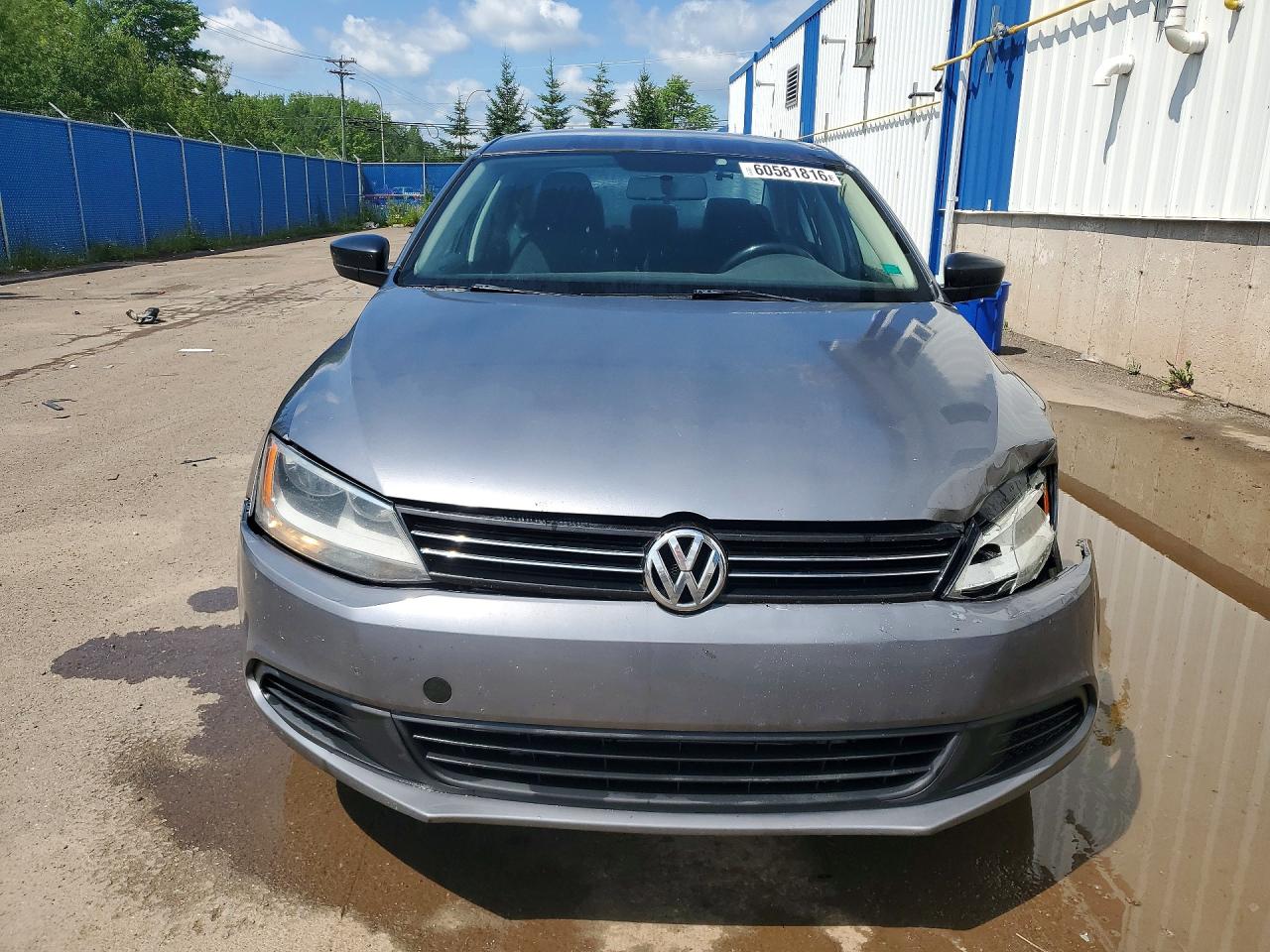 2013 Volkswagen Jetta Base Gray vin: 3VW1K7AJ5DM270890
