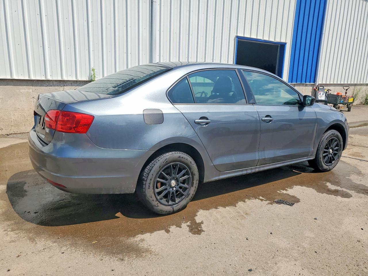2013 Volkswagen Jetta Base Gray vin: 3VW1K7AJ5DM270890