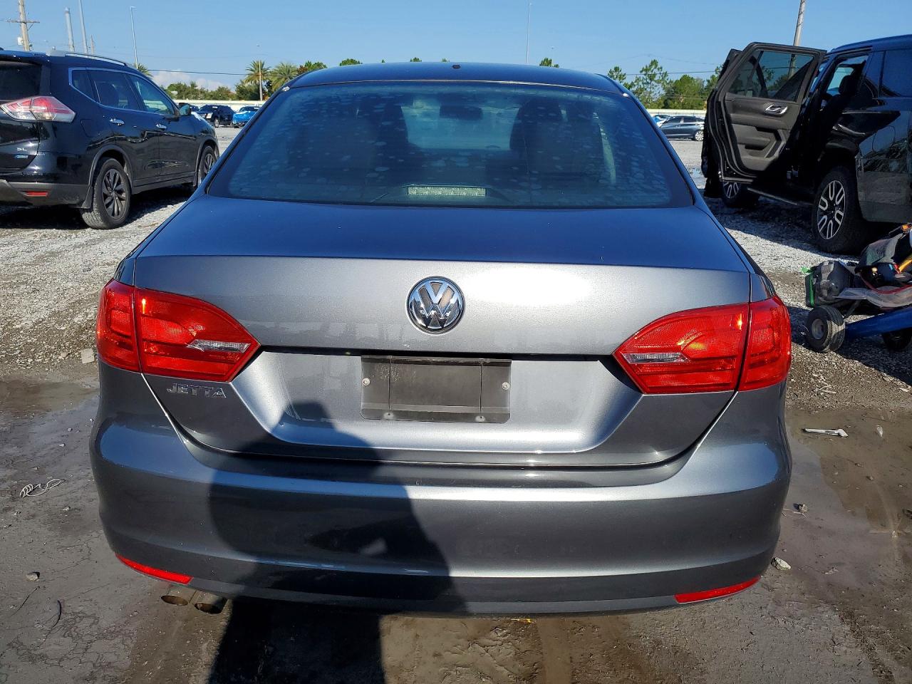 2014 Volkswagen Jetta Base Gray vin: 3VW1K7AJ5EM387175