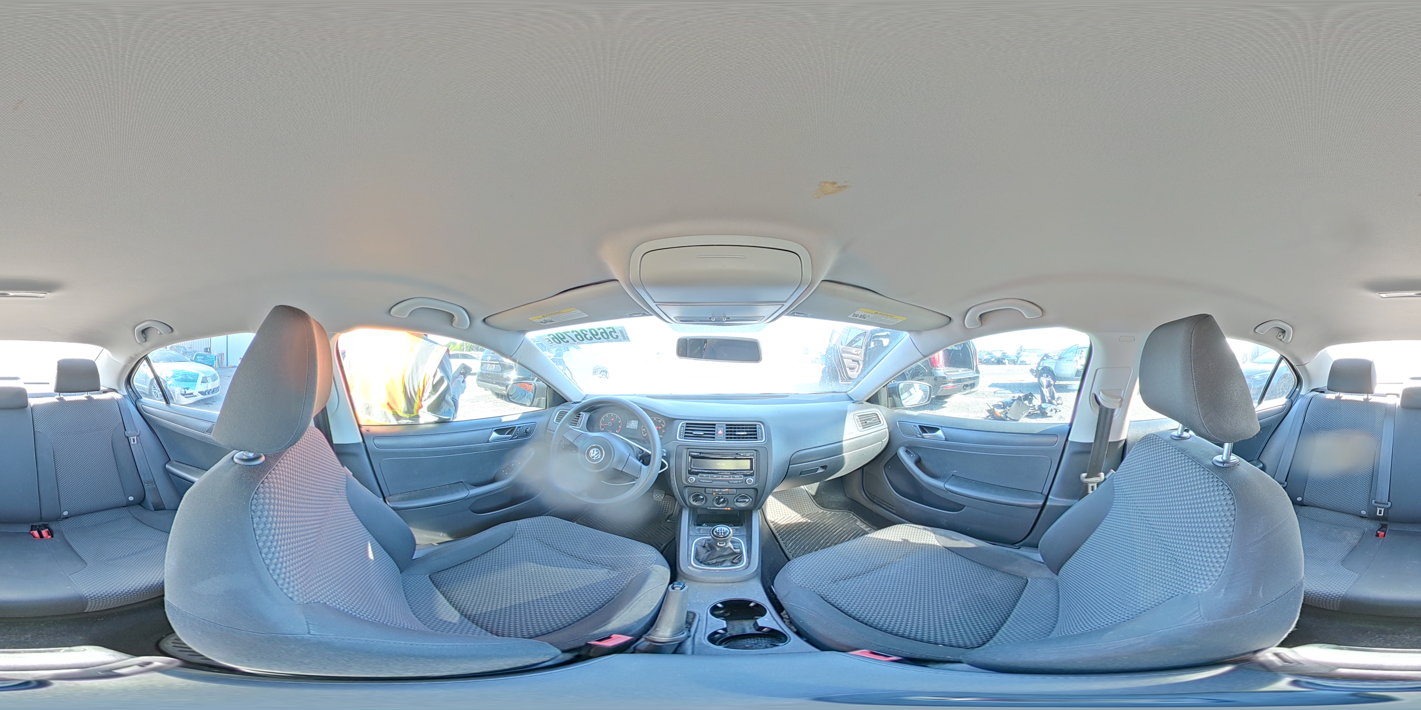 2014 Volkswagen Jetta Base Gray vin: 3VW1K7AJ5EM387175