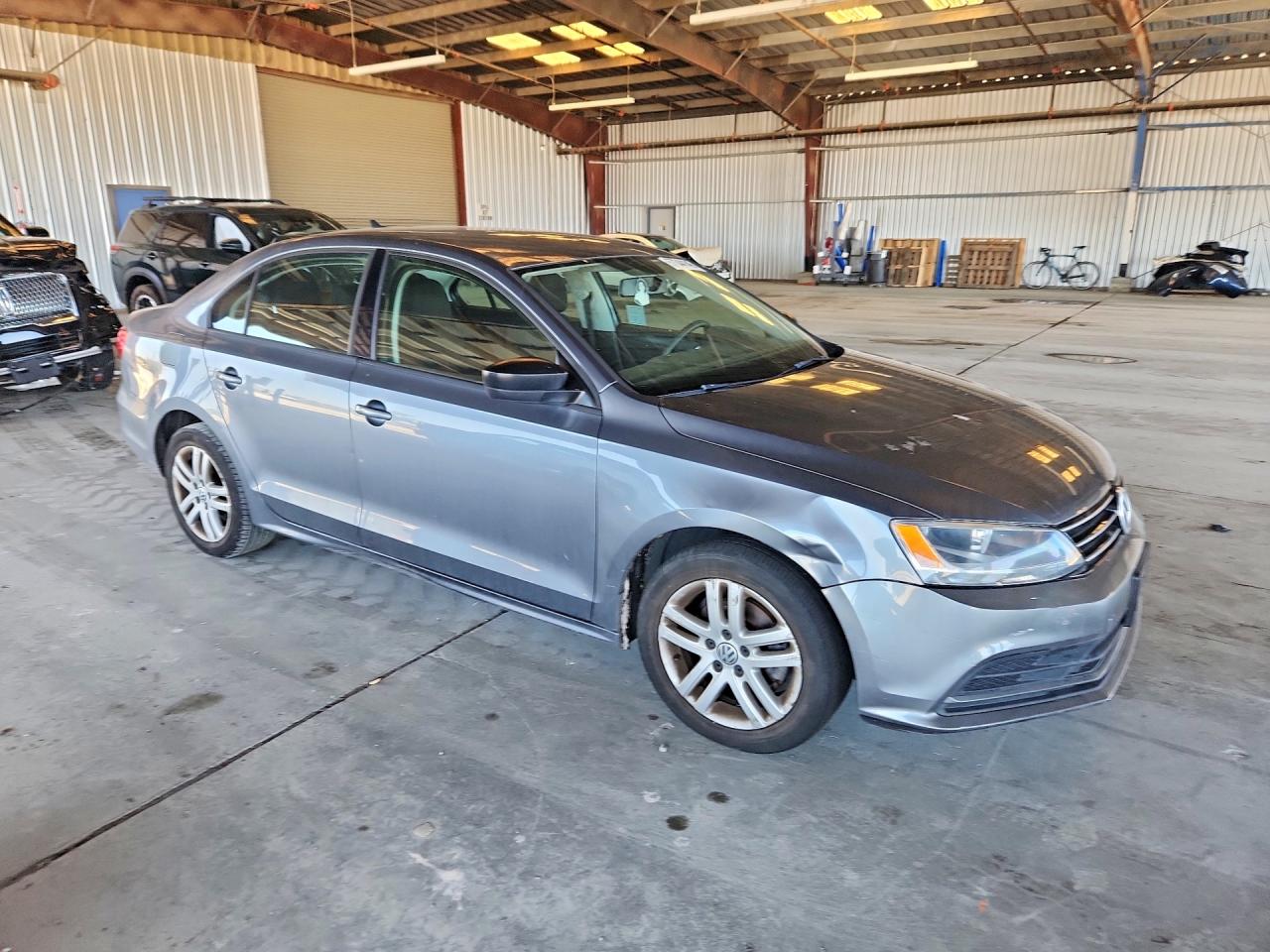 2015 Volkswagen Jetta Base Gray vin: 3VW1K7AJ5FM352539