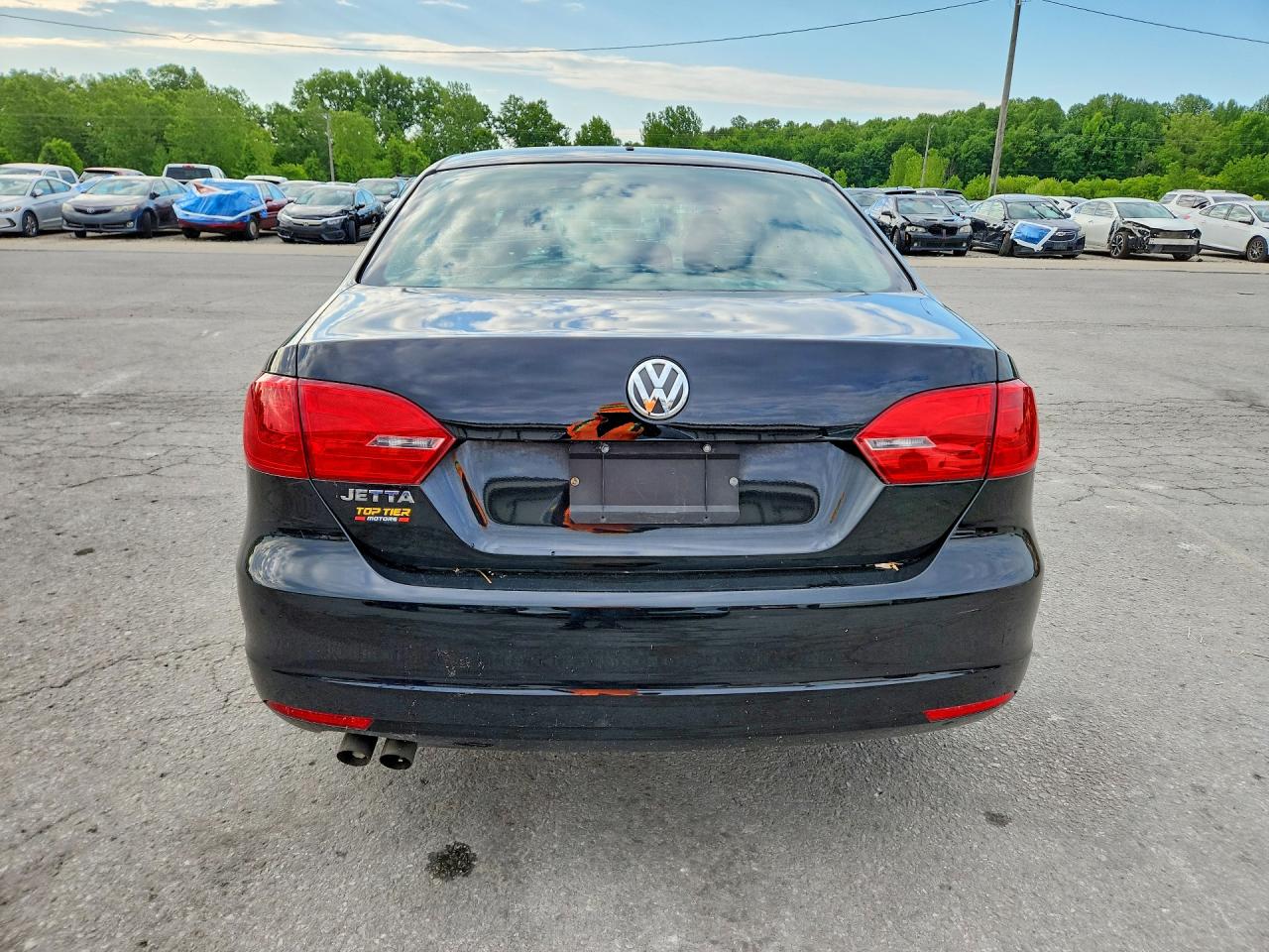 2012 Volkswagen Jetta Base Black vin: 3VW1K7AJ7CM348875