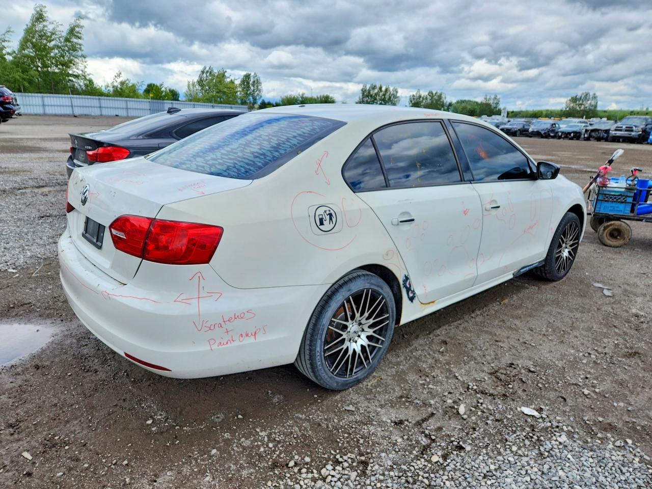2013 Volkswagen Jetta Base White vin: 3VW1K7AJ7DM269515
