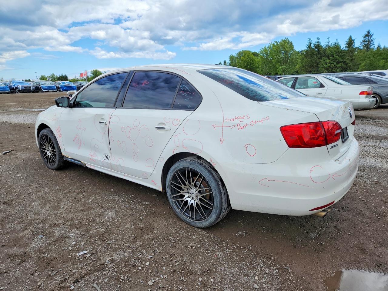 2013 Volkswagen Jetta Base White vin: 3VW1K7AJ7DM269515