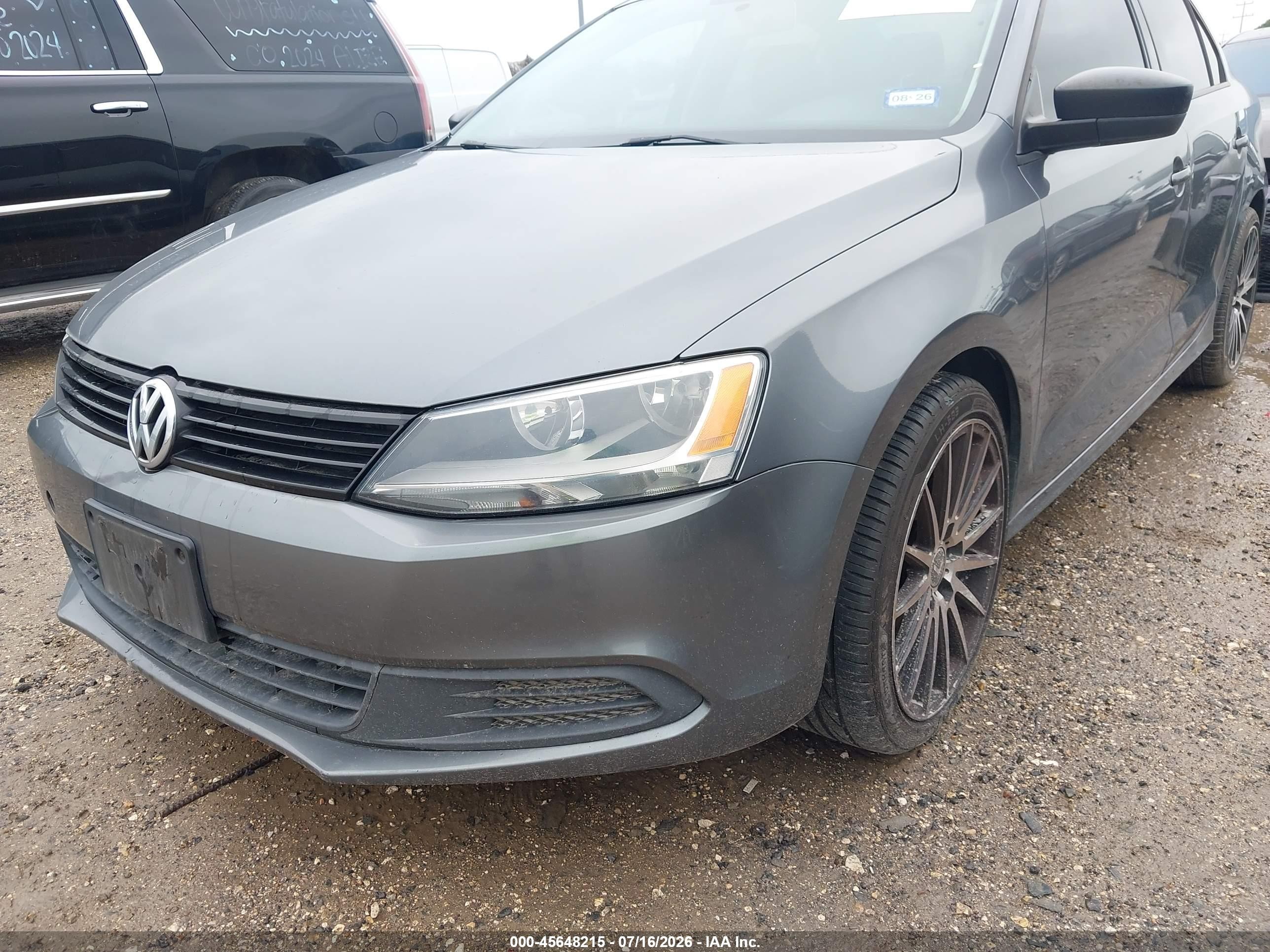 2014 Volkswagen Jetta 2.0l S Gray vin: 3VW1K7AJ7EM443634