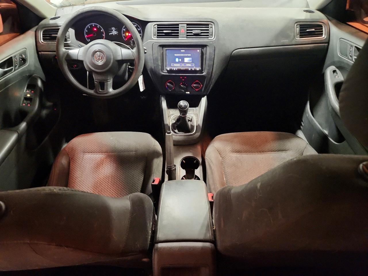 2013 Volkswagen Jetta Base White vin: 3VW1K7AJ8DM256420