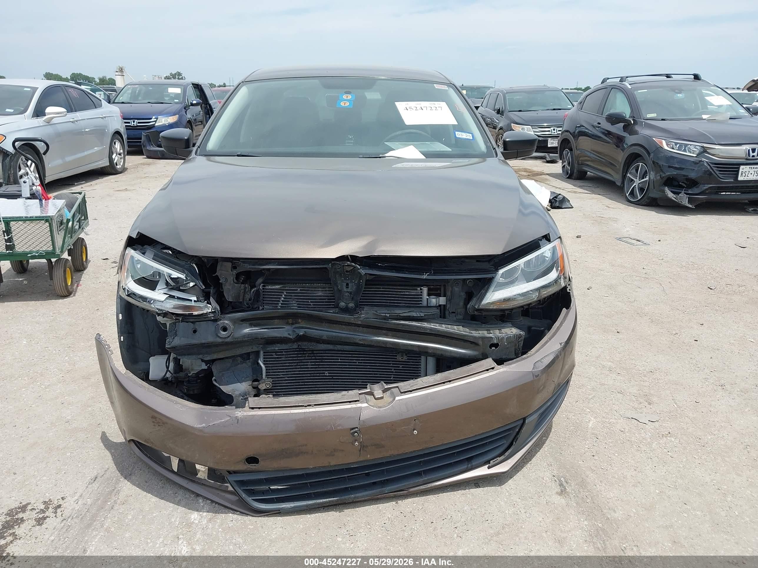 2013 Volkswagen Jetta 2.0l S Gray vin: 3VW1K7AJ8DM363998